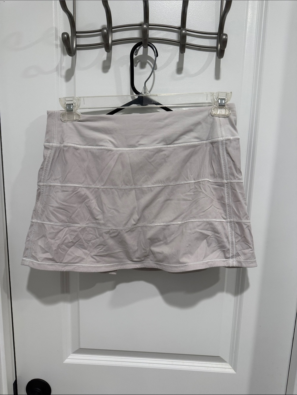 lululemon athletica Light Gray Tiered Athletic Skort